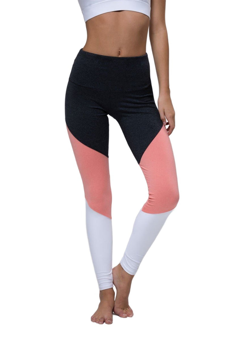Onzie High Rise Track Legging 2046 - Peach - front view