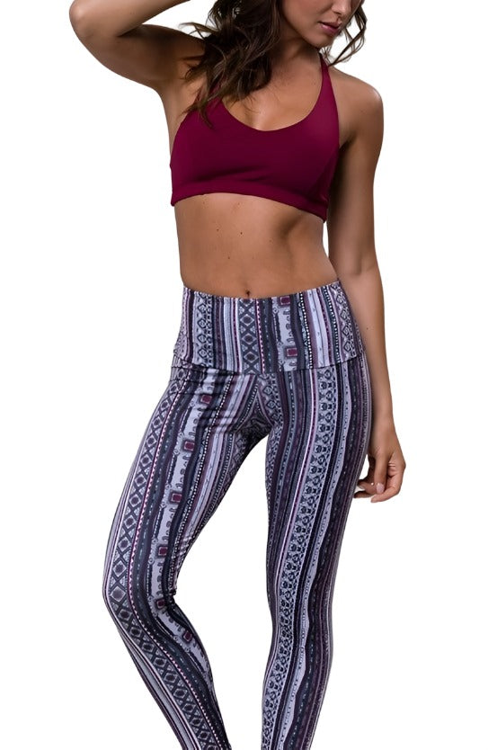 Final Sale Onzie Flow Highrise Basic Capri 2029 - Tribe - front view