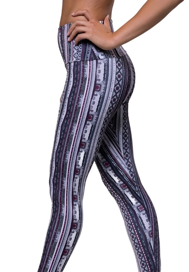 Final Sale Onzie Flow Highrise Basic Capri 2029 - Tribe - side view