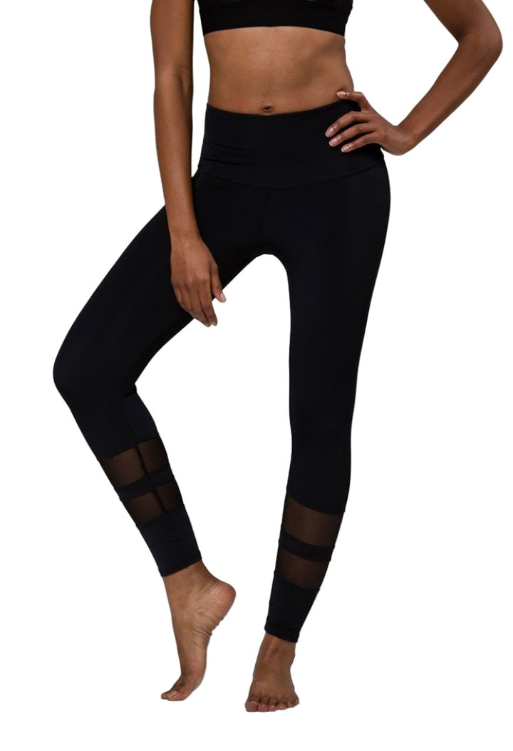 Onzie Midi Racer Leggings 2028 - Black - front alt view