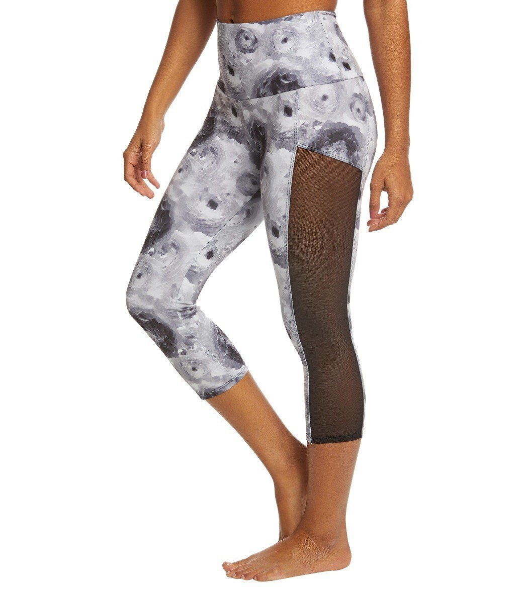 Onzie Hot Yoga High Rise Stunner Capri 2011 - Flora - side view