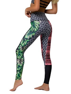 Onzie Hot Yoga High Rise Legging 276 - Cuban Angel - rear view