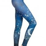 Onzie Hot Yoga High Rise Legging 276 - Navy Constellation - side view