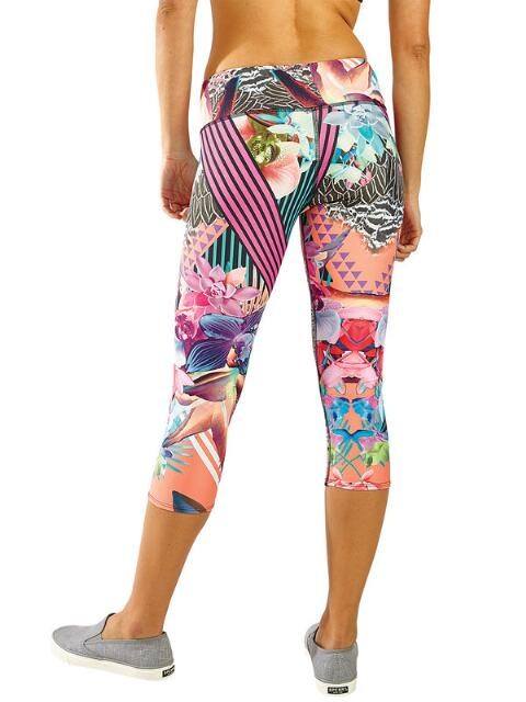 Onzie Hot Yoga Capri 202 Citrus Leaf