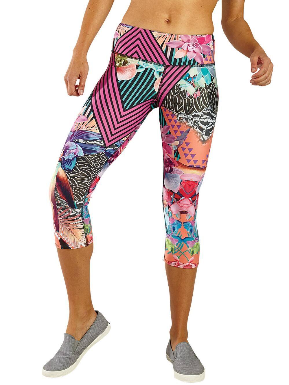 Onzie Hot Yoga Capri 202 Citrus Leaf