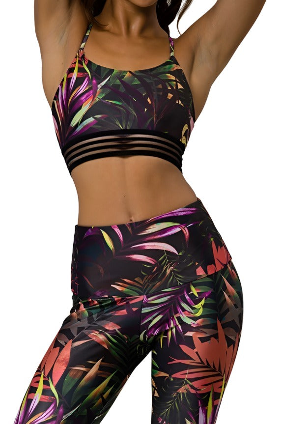 Onzie Ritz Yoga Sports Bra 3077 - All Night Long - front view