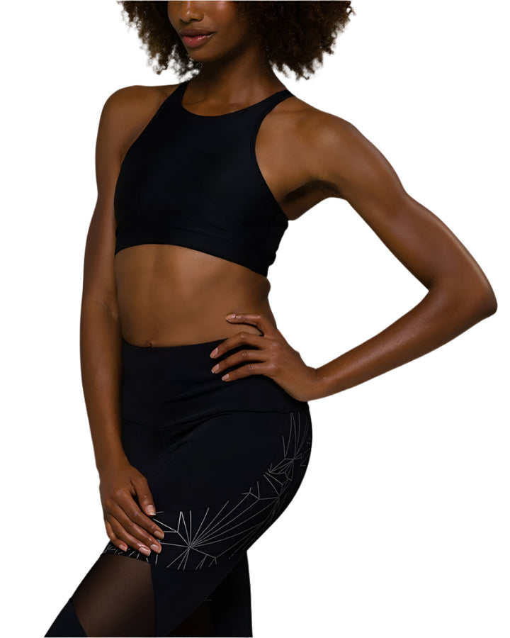 Onzie Flow Heart Bra 3082 - Black - side view