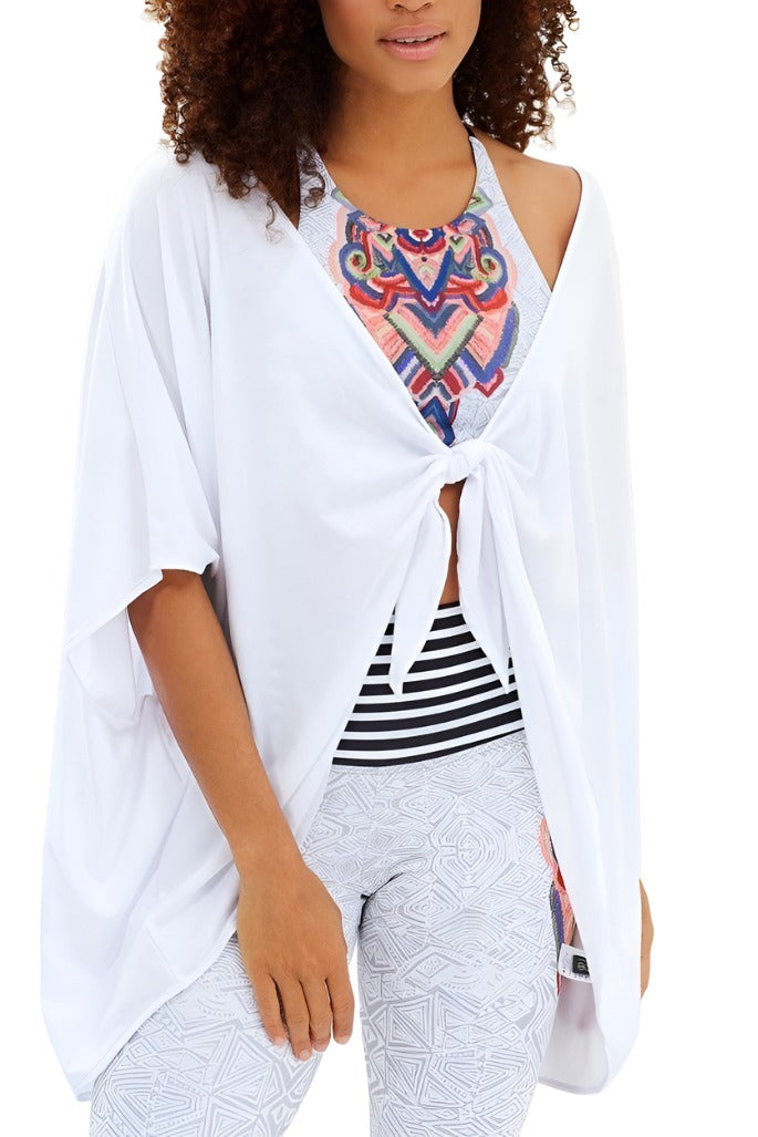 Onzie Flow Cover Up 3096 - White - front view