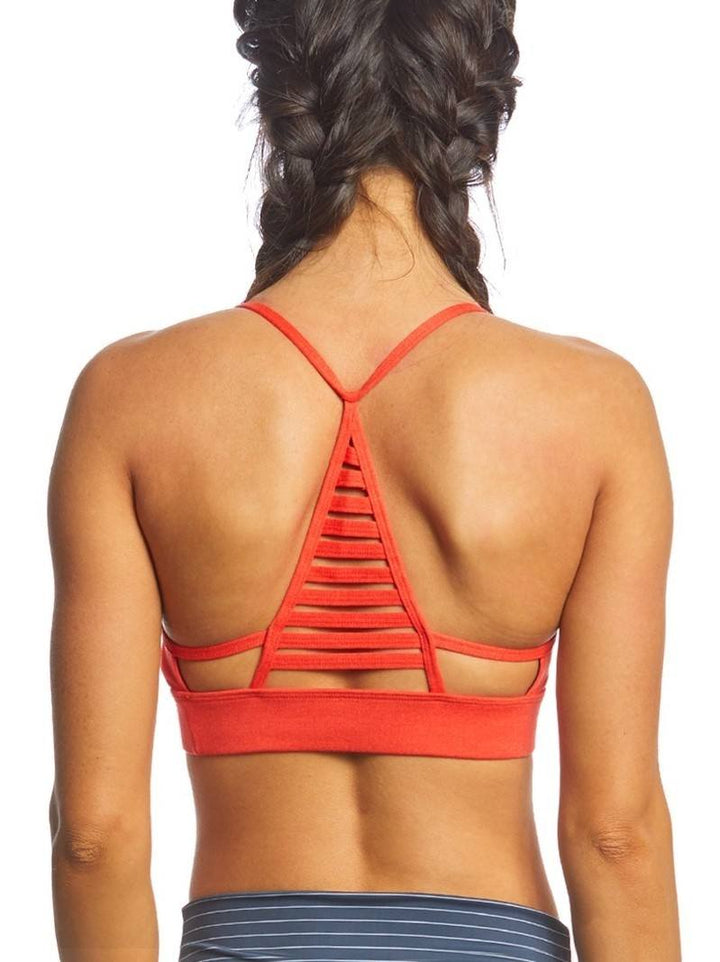 Onzie Flow Elevate Bra 3097 - Coral Majestic - rear view