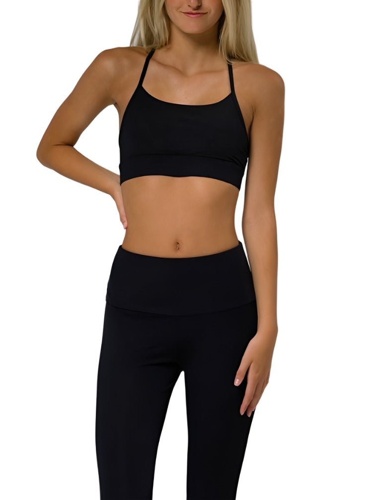 Onzie Flow Elevate Bra 3097 - Black - front view