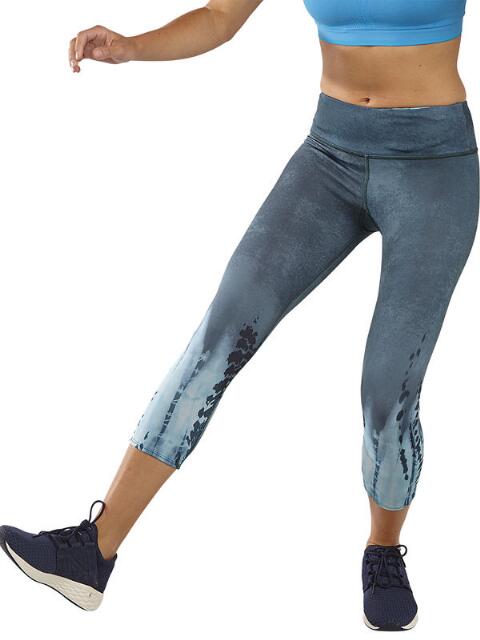 Onzie Hot Yoga Graphic Capri 241 - Ocean Tie Dye  - front view