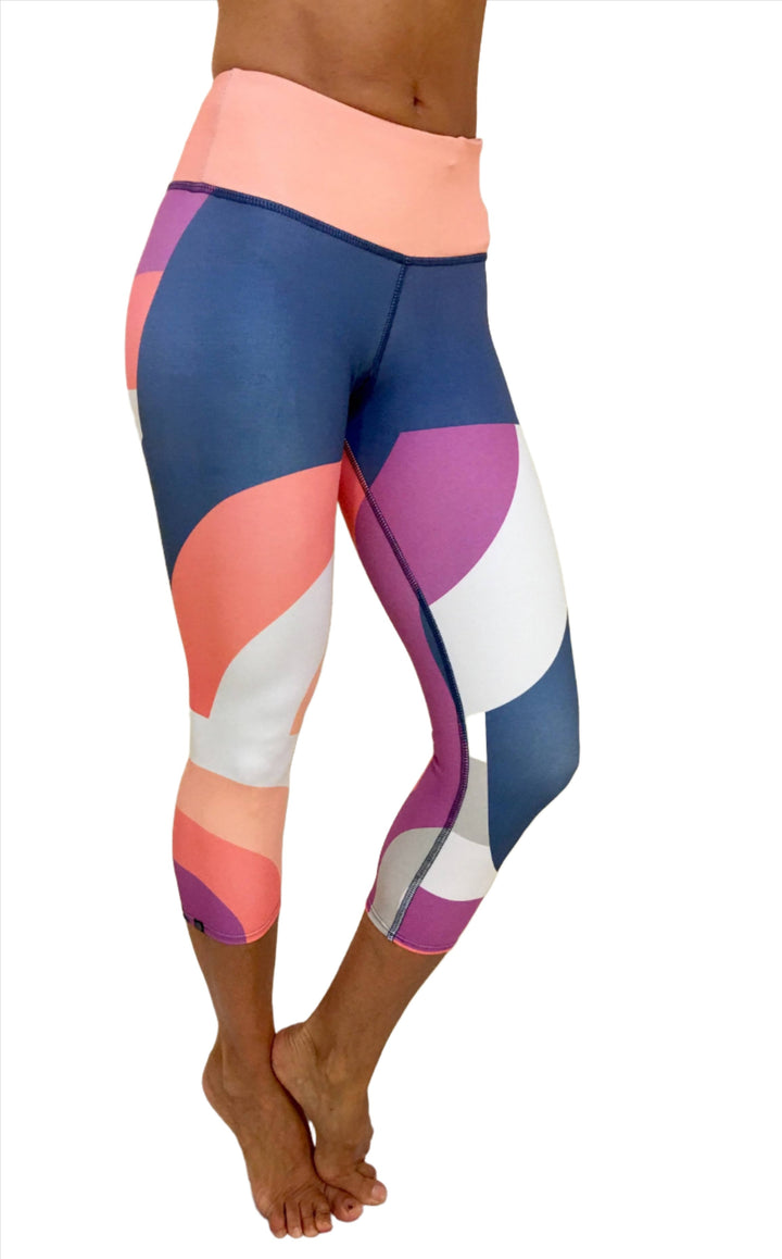 Onzie Hot Yoga Graphic Capri 241 - Curvy  - front alt  view