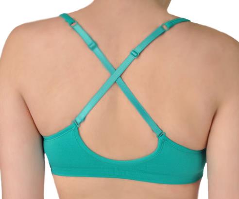 Anemone Women's Seamless V-Neck Padded Bra