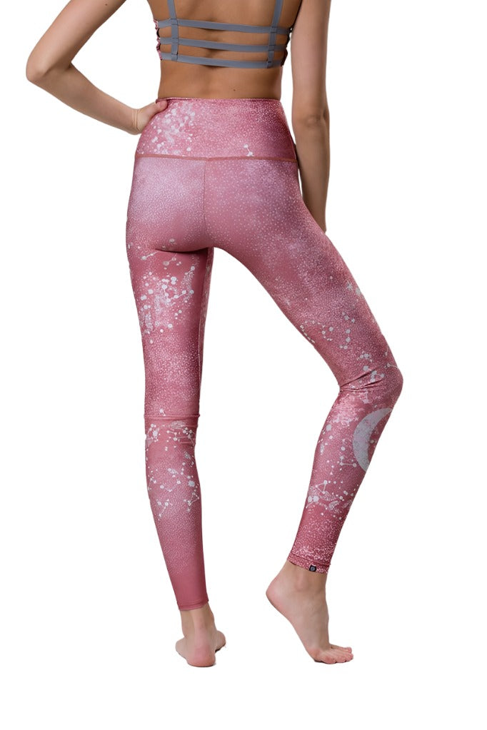 Onzie Hot Yoga High Rise Legging 276 - Copper Constellation - rear view