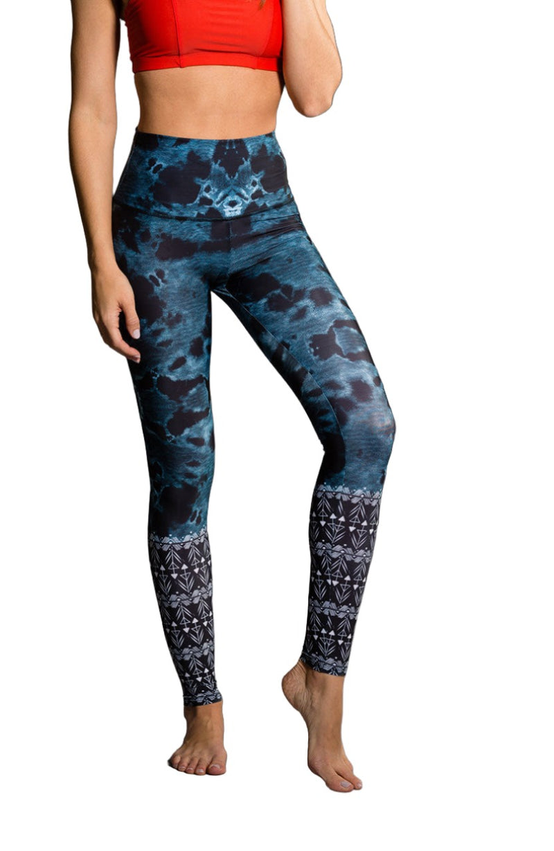 Onzie Hot Yoga High Rise Legging 276 - Lucky Eye - front view