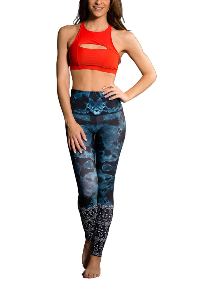 Onzie Hot Yoga High Rise Legging 276 - Lucky Eye - front alt view