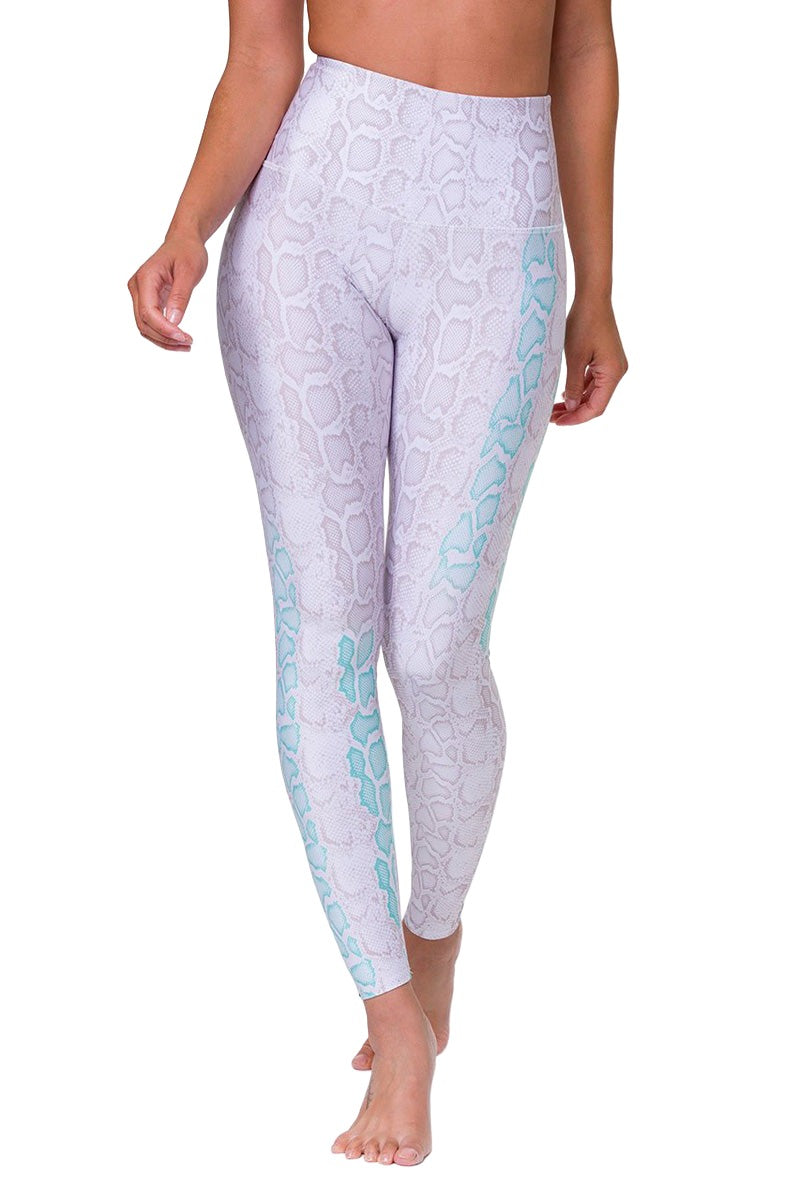 Onzie Hot Yoga High Rise Legging 276 - Opal Viper - front view