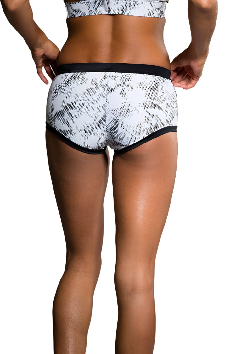 Onzie Hot Yoga Wear Short Block Short 299 - Jedi - rear view