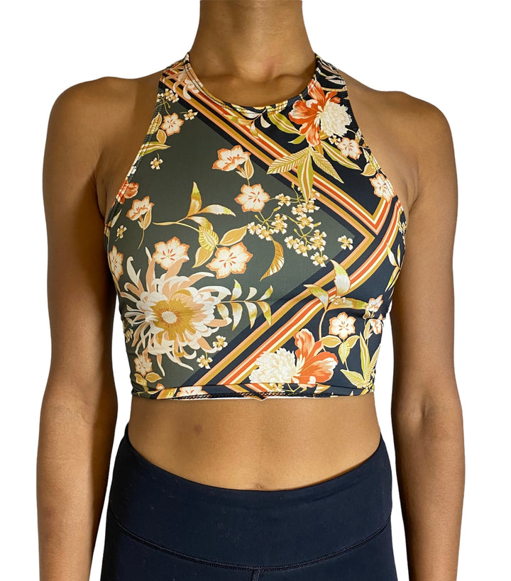 Onzie Peek-a-boo Racer Yoga Crop Top 3024