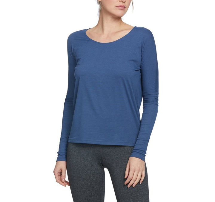 Onzie Hot Yoga Drapey V Back Top 3033 - Pebble - front alt view