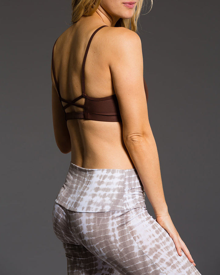 Onzie Flow Spirit Bra 3040 Black - Chocolate - side view 