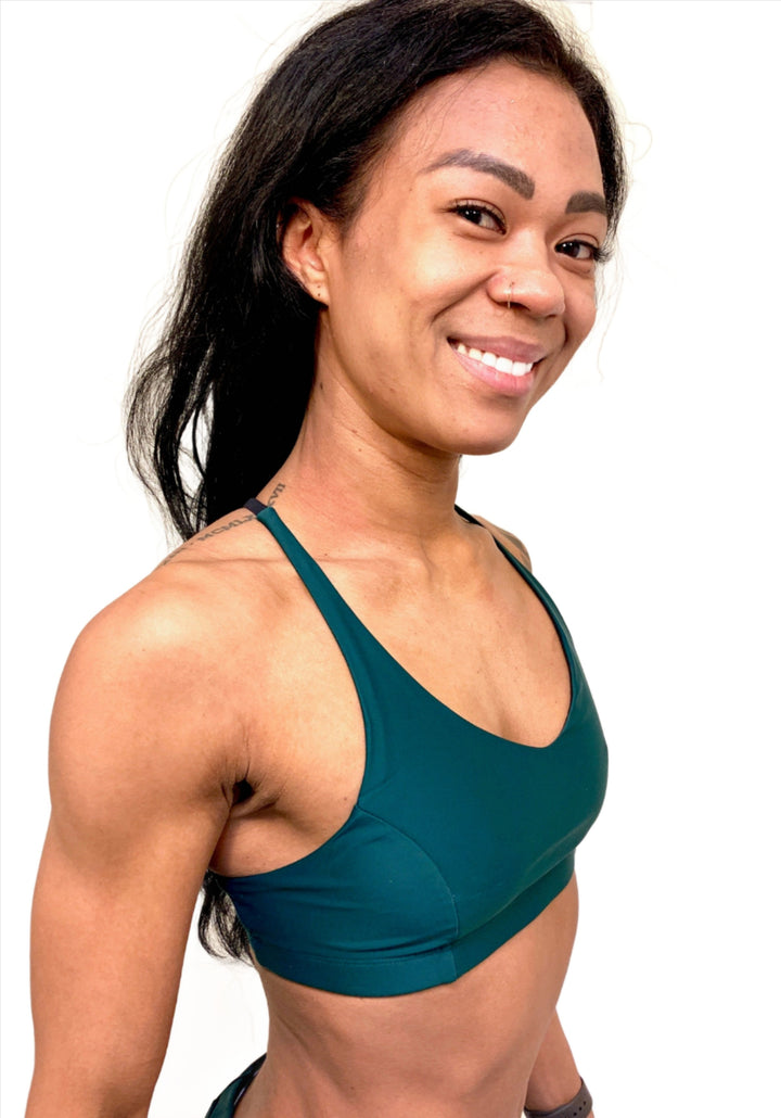 Onzie Flow Pyramid Bra 3058 - Alpine - front view