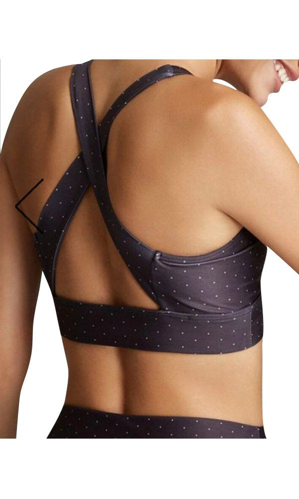 Onzie Flow Stunning Bra 3083 - dots - rear view