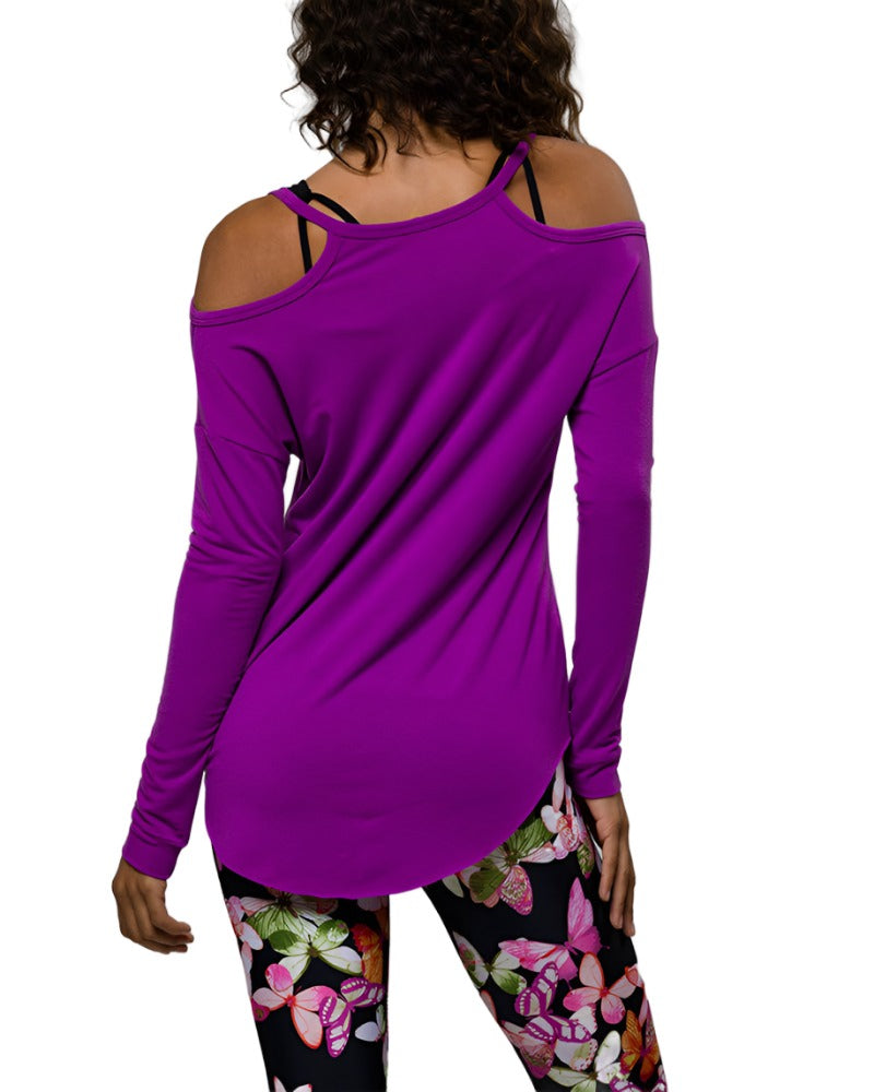 Onzie Flow Bomber Jacket 615 - Electric Purple - rear view