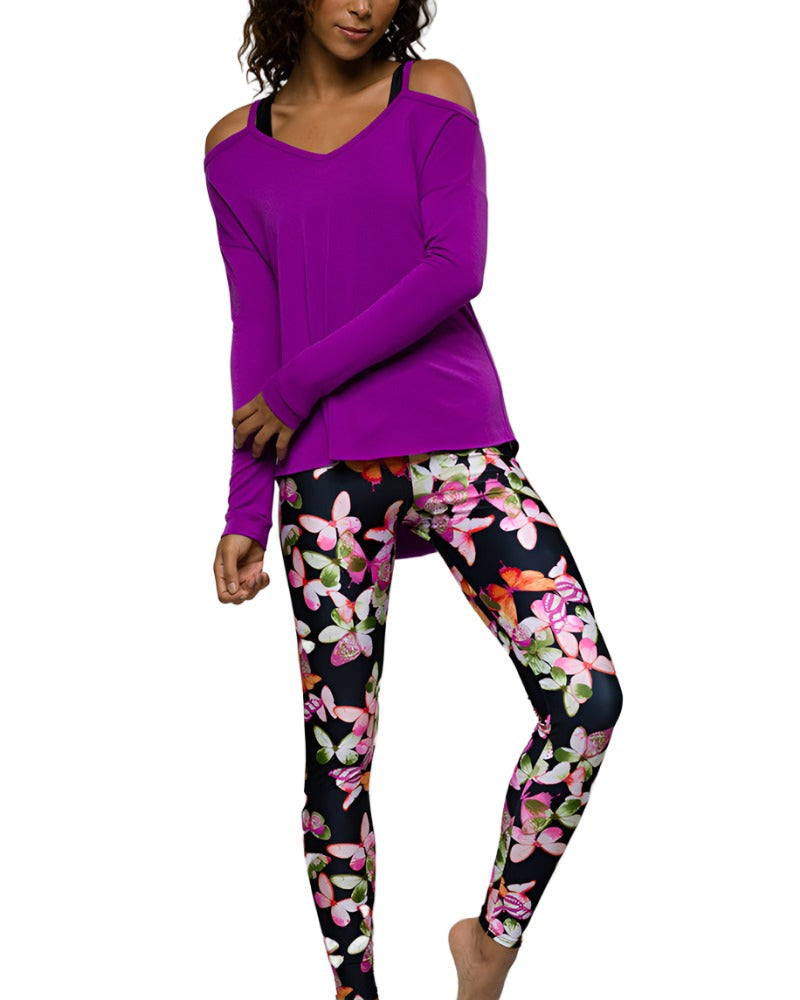 Onzie Flow Bomber Jacket 615 - Electric Purple - front alt view