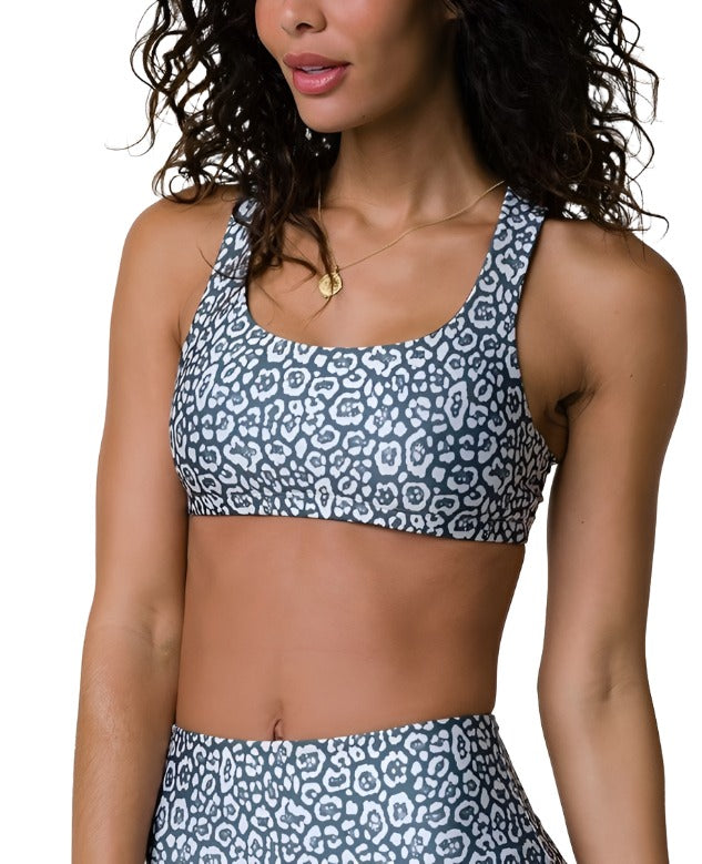 Onzie Hot Yoga Mudra Bra 3098 - Sandy Cat - front view