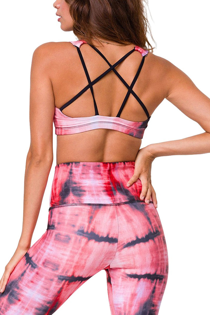 Onzie Hot Yoga Mudra Bra 3098 - Dream Tie Dye - Back View
