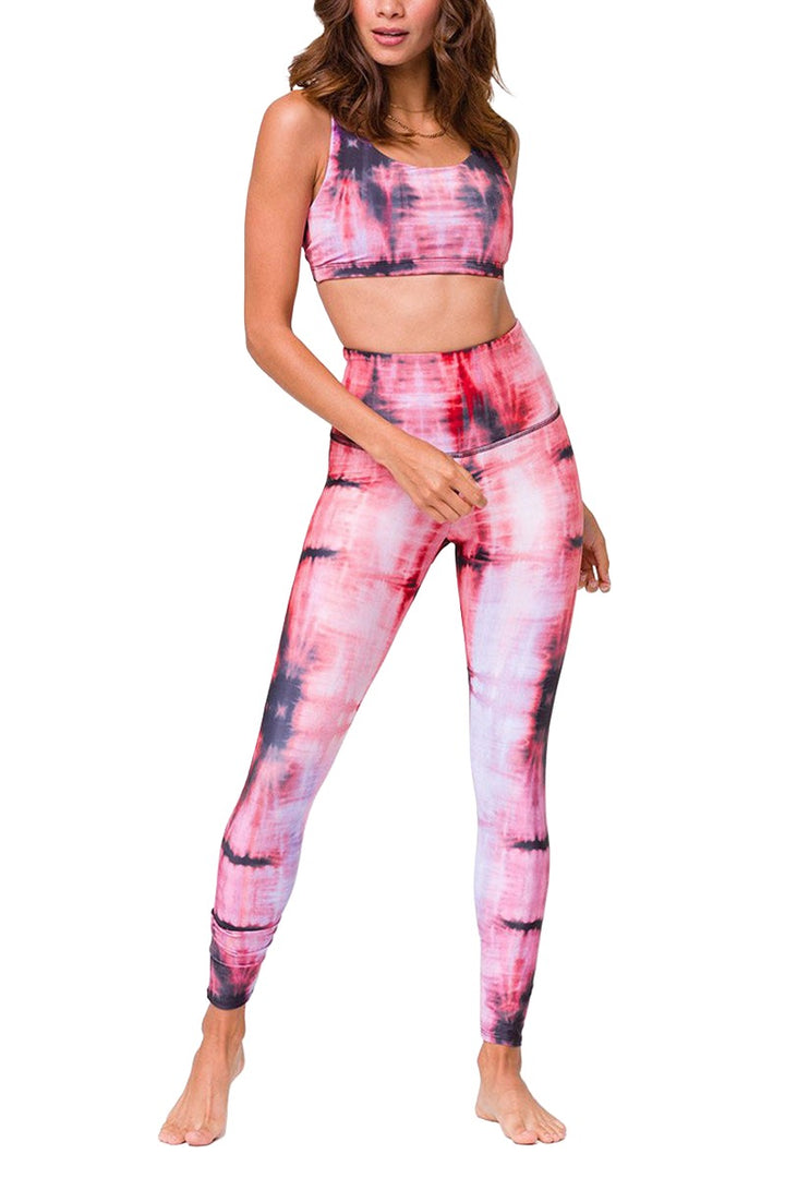 Onzie Hot Yoga Mudra Bra 3098 - Dream Tie Dye -  Full Front View