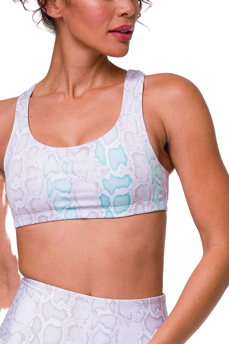 Onzie Hot Yoga Mudra Bra 3098 - Opal Viper - front alt view