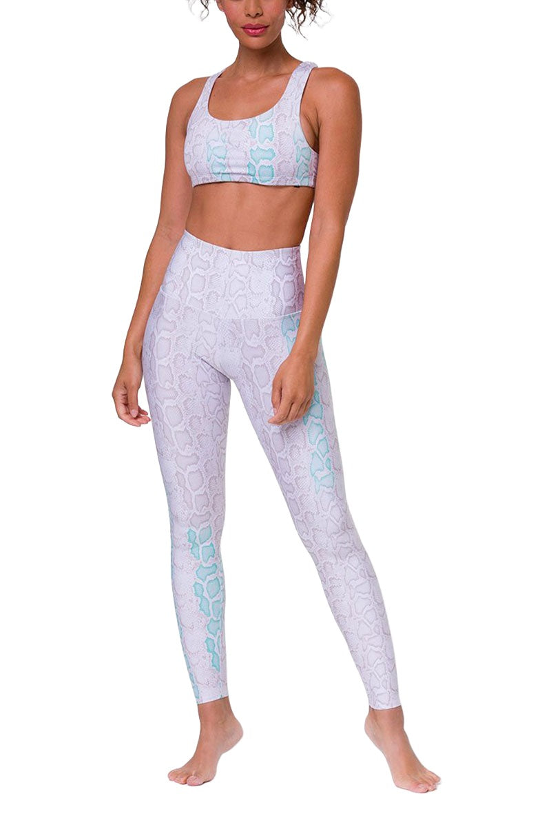 Onzie Hot Yoga Mudra Bra 3098 - Opal Viper - front view