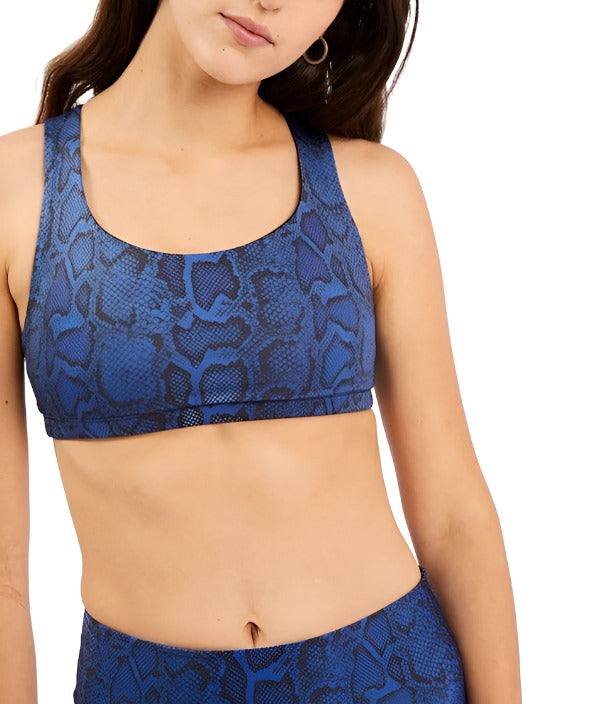 Onzie Hot Yoga Mudra Bra 3098 - Saphire Viper - front view