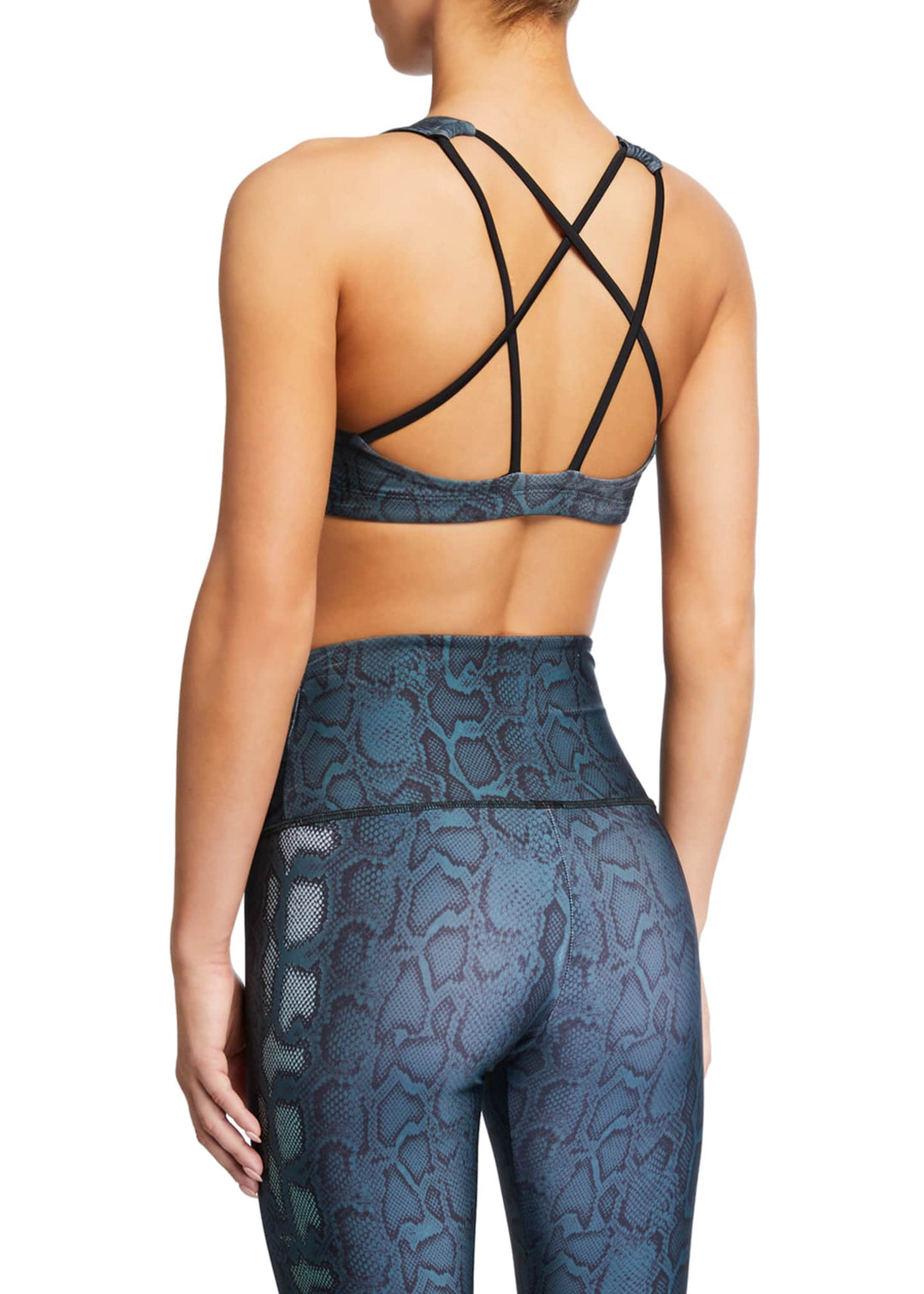 Onzie Hot Yoga Mudra Bra 3098 - Hunter Viper - rear view