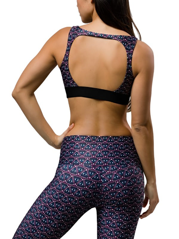 Onzie Hot Yoga Lotus Bra 3121 - Awake - front view