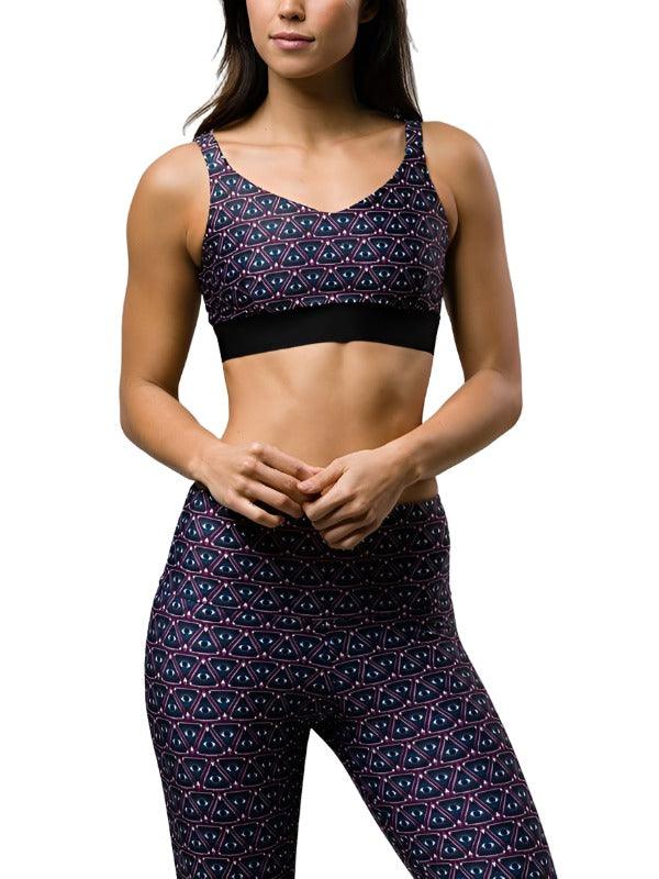 Onzie Hot Yoga Lotus Bra 3121 - Awake - front alt  view