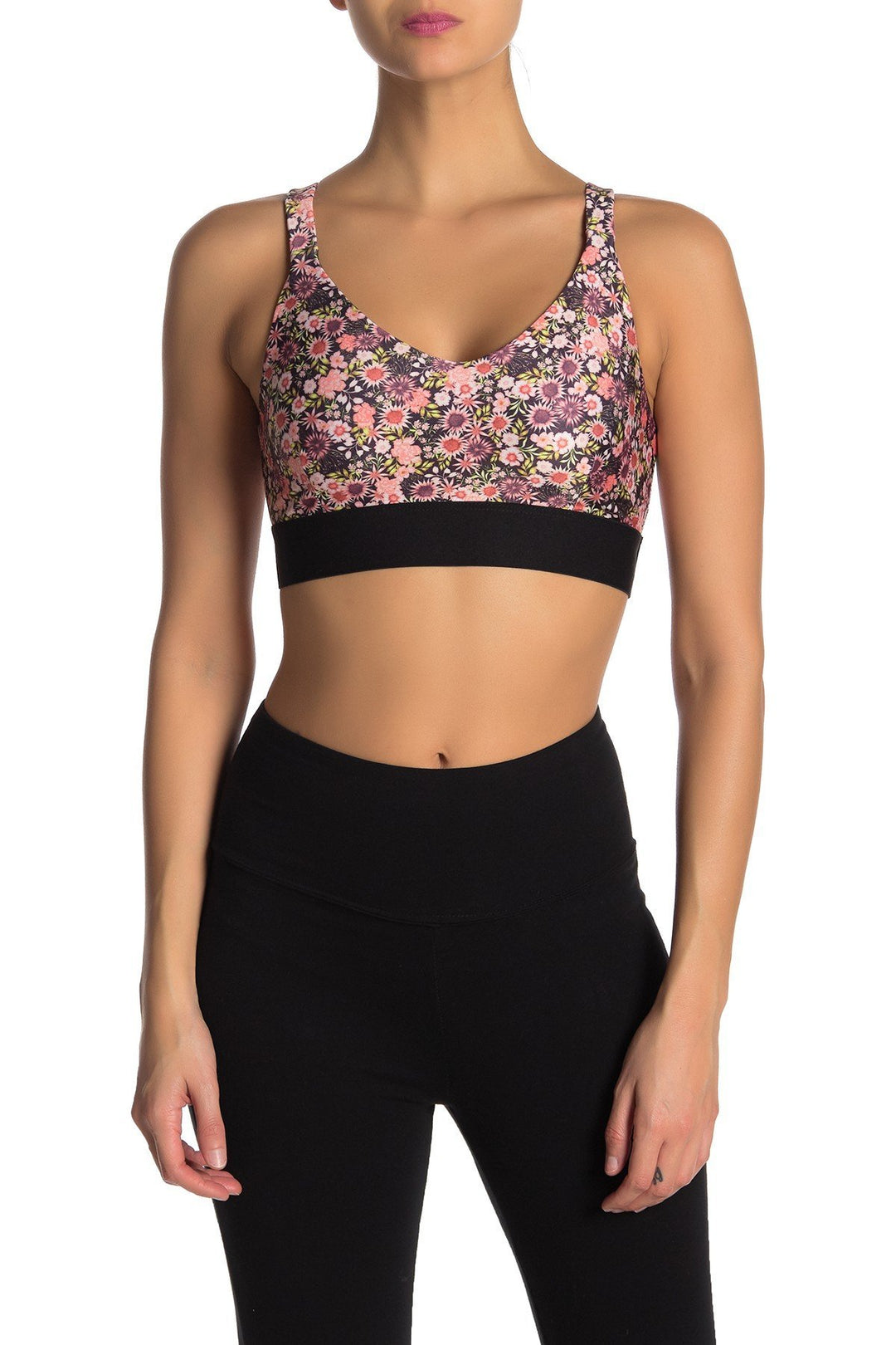 Onzie Hot Yoga Lotus Bra 3121 - Daisy - front view