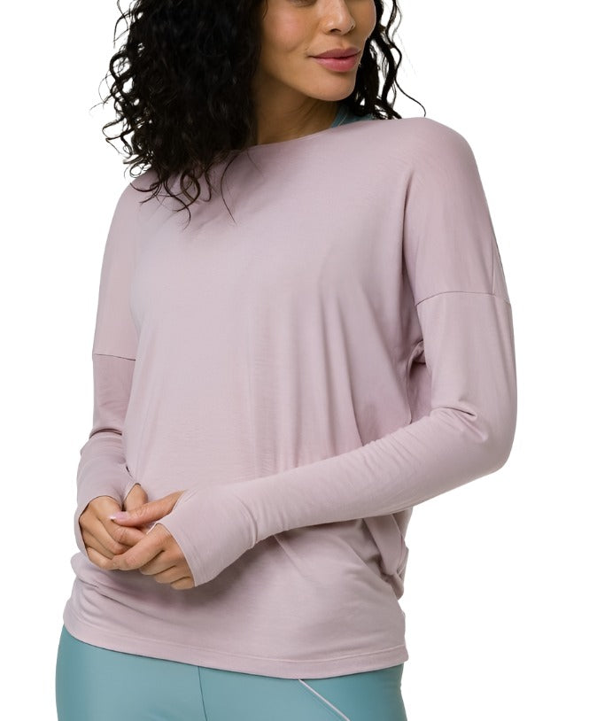 Onzie Hot Yoga Diamond Back Top 3129  -  Woodrose -  front view