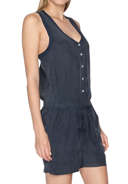Johnny Was/Pete & Greta Lotetta Romper - Navy Eclipse Blue - Side View