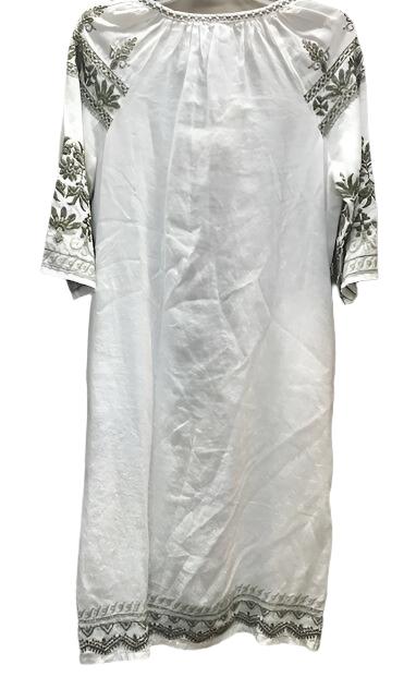 Johnny Was Sean Peasant Dress -  White - Back View