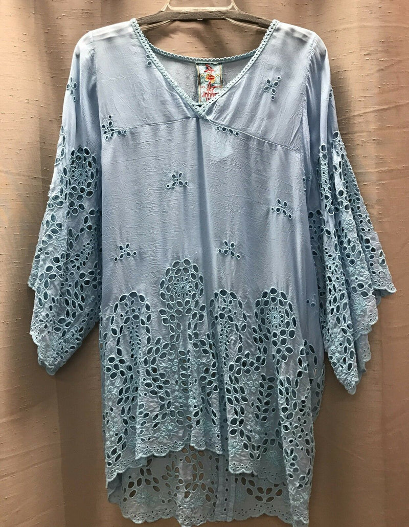 Johnny Was AVY OVERSIZED Tunic - blue - front view