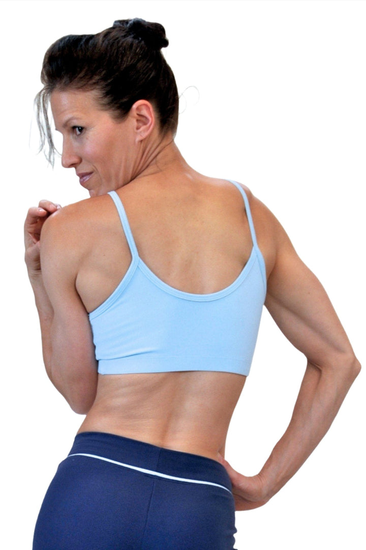 One Step Ahead Suplex Padded Bra 294 - Baby/Blue - rear view