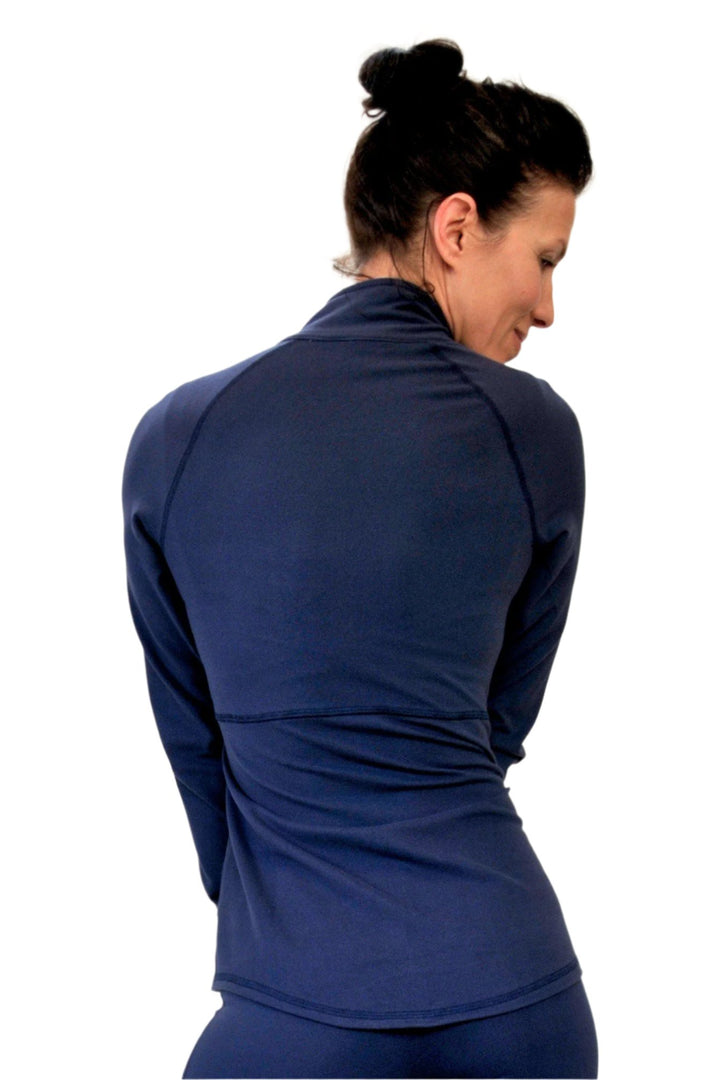 Osheka Empire Zip Jacket 2104 formally One Step Ahead - navy - rear view