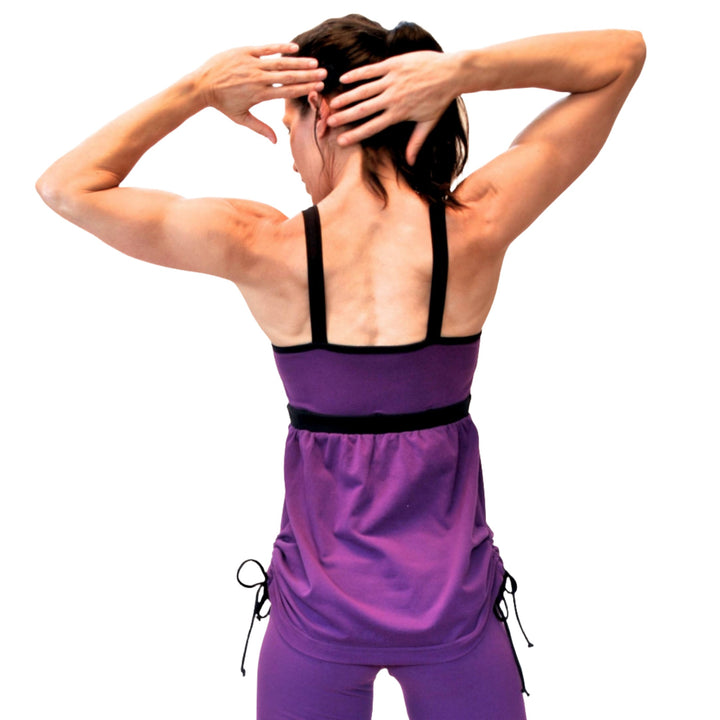 One Step Ahead Harmony Tank 2073 - Fuschia -  rear view