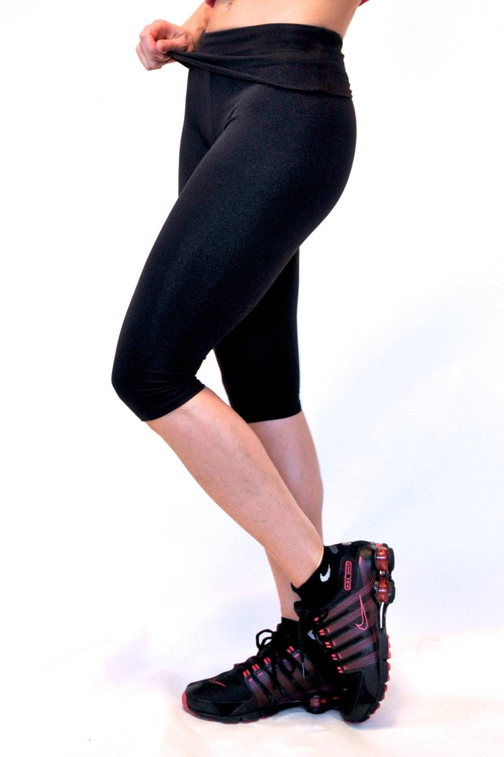 One Step Ahead Roll Down Fitted Capri R201 -  black - side view