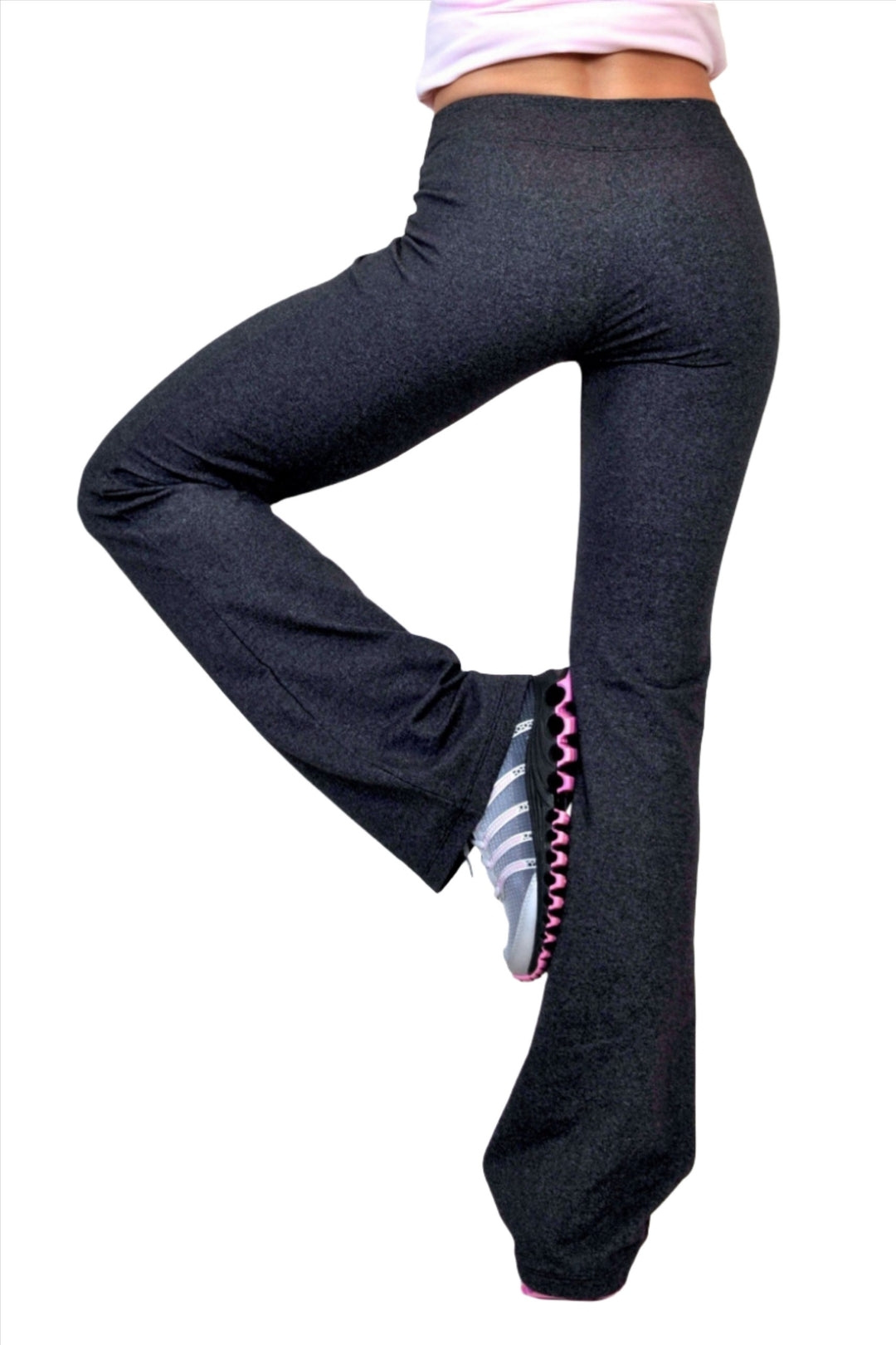 One Step Ahead V Straight Leg Pant 260 - charcoal - rear view