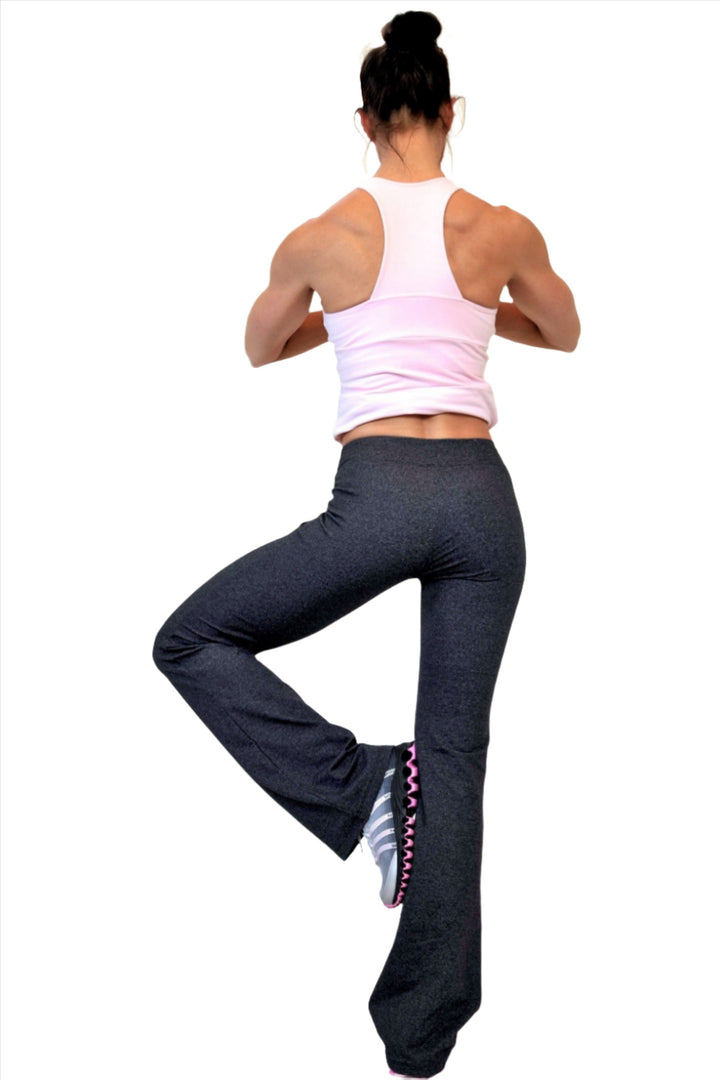 One Step Ahead V Straight Leg Pant 260 - charcoal - rear alt  view