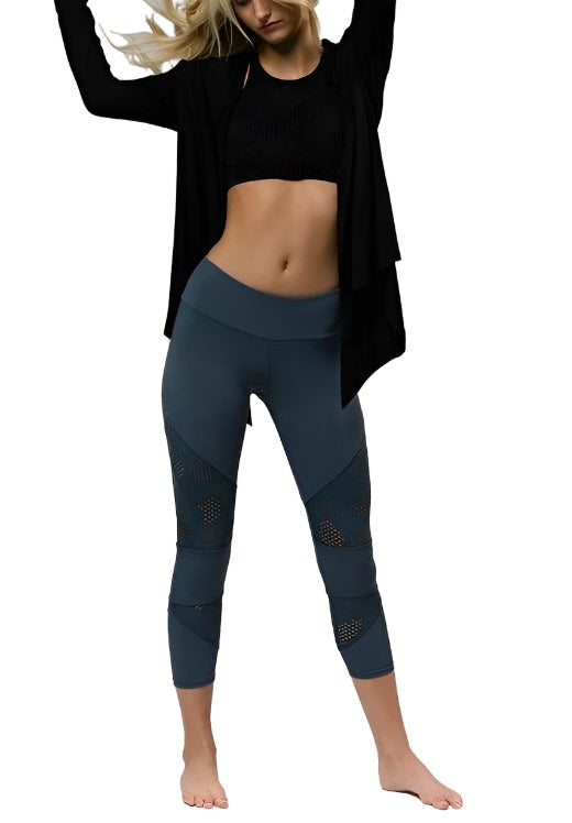 Onzie Hot Yoga Cardigan 343 - Black - front alt view
